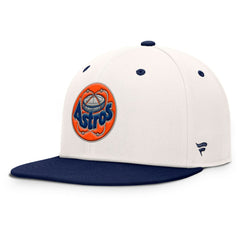 Houston Astros Unit Fitted Hat - Cream/Navy