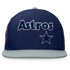 Houston Astros Yard Fitted Hat - Navy/Gray