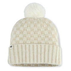 Pittsburgh Pirates Women's Matchstick Cuffed Knit Hat with Pom- Natural