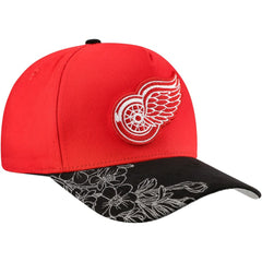 Detroit Red Wings Mitchell & Ness May Flowers Pro Crown Adjustable Hat