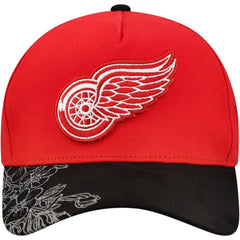 Detroit Red Wings Mitchell & Ness May Flowers Pro Crown Adjustable Hat