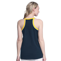 Milwaukee Brewers G-III 4Her by Carl Banks Women's Curveball Racerback Tank Top - Navy
