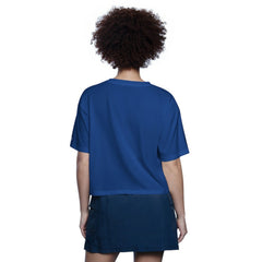 Chicago Cubs Starter Women's Play the Ball Boxy Cropped T-Shirt - Royal