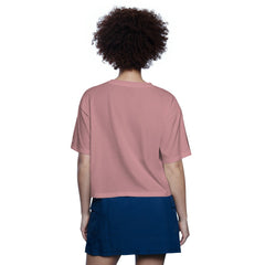 Houston Astros Starter Women's Play the Ball Boxy Cropped T-Shirt - Pink
