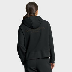 Los Angeles Kings Fanatics Women's Authentic Pro Road Tri-Blend Quarter-Zip Hoodie