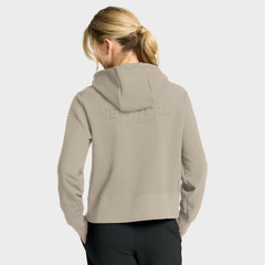 New York Rangers Fanatics Women's Authentic Pro Road Tri-Blend Quarter-Zip Hoodie