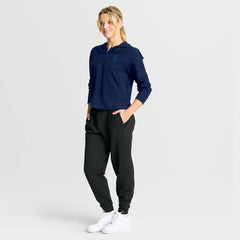 Seattle Kraken Fanatics Women's Authentic Pro Road Tri-Blend Quarter-Zip Hoodie