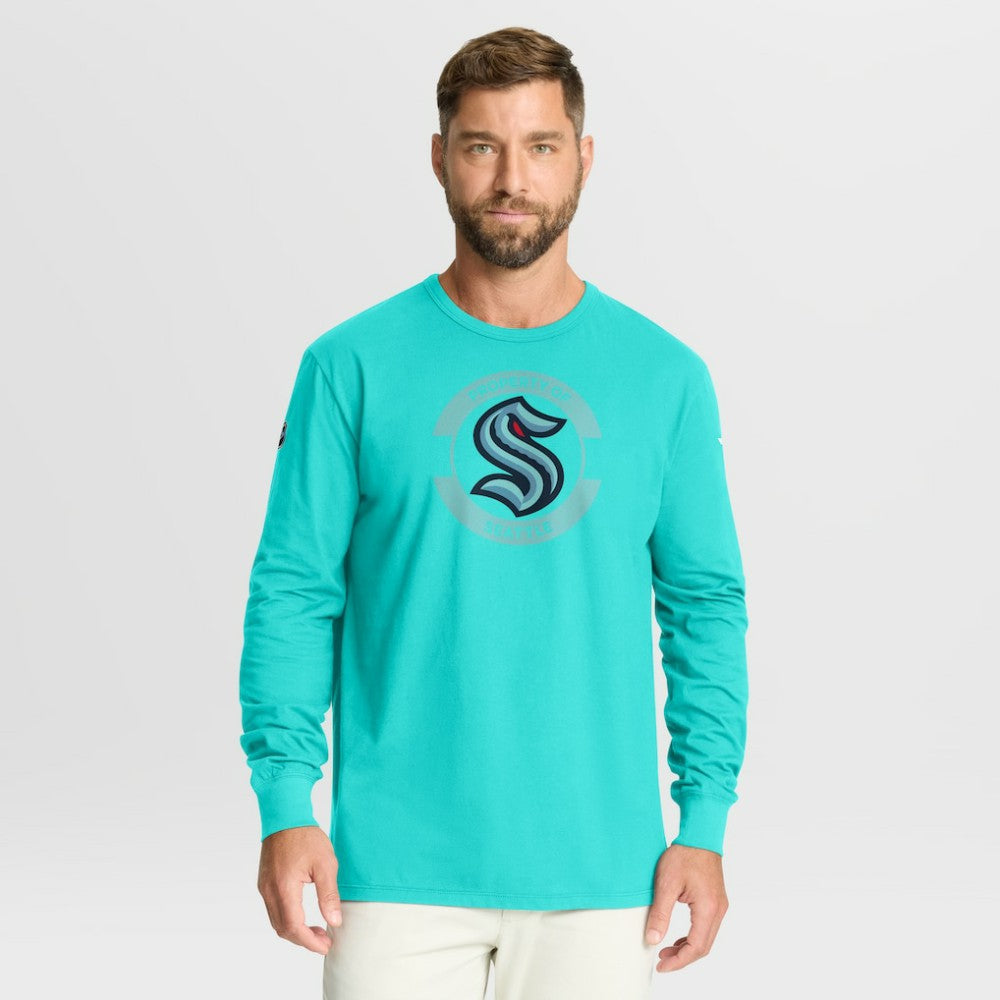 Seattle Kraken Fanatics Authentic Pro Property Of Practice Long Sleeve T-Shirt