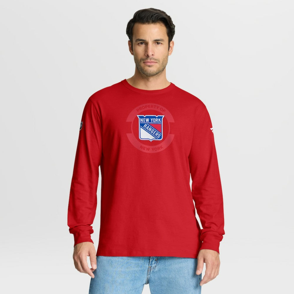 New York Rangers Fanatics Authentic Pro Property Of Practice Long Sleeve T-Shirt