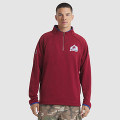 Colorado Avalanche Fanatics Authentic Pro Rink Raglan Quarter-Zip Pullover