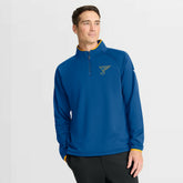 St. Louis Blues Fanatics Authentic Pro Rink Raglan Quarter-Zip Pullover
