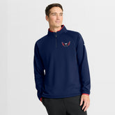Washington Capitals Fanatics Authentic Pro Rink Raglan Quarter-Zip Pullover