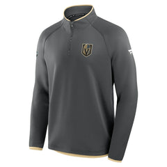 Vegas Golden Knights Fanatics Authentic Pro Rink Raglan Quarter-Zip Pullover