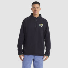 Minnesota Wild Fanatics Authentic Pro Rink Raglan Quarter-Zip Pullover