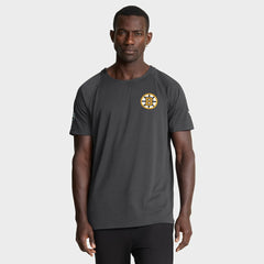 Boston Bruins Fanatics Authentic Pro Rink Raglan Performance T-Shirt
