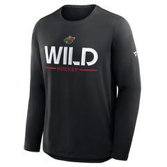 Minnesota Wild Fanatics Authentic Pro Rink Tech Long Sleeve T-Shirt