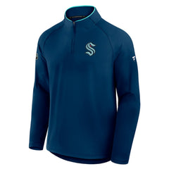 Seattle Kraken Fanatics Authentic Pro Rink Training Quarter-Zip Pullover