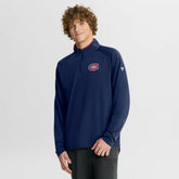 Montreal Canadiens Fanatics Authentic Pro Rink Training Quarter-Zip Pullover