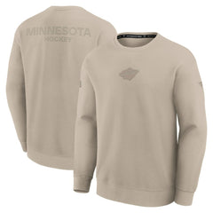 Minnesota Wild Fanatics Authentic Pro Road Tri-Blend Sweatshirt