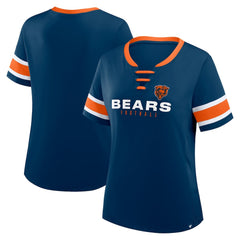 NFL Chicago Bears Women's Redzone Draw Play Athena Lace-Up T-Shirt