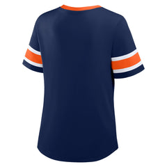 NFL Denver Broncos Women's Redzone Draw Play Athena Lace-Up T-Shirt