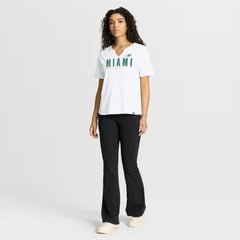 NFL Miami Dolphins Women's Redzone Slub Boxy T-Shirt