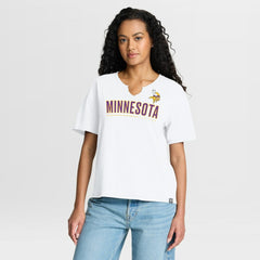 NFL Minnesota Vikings Women's Redzone Slub Boxy T-Shirt