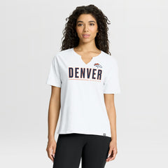 NFL Denver Broncos Women's Redzone Slub Boxy T-Shirt