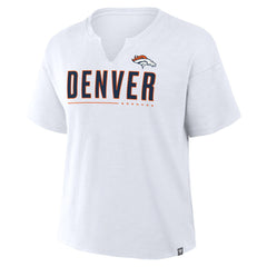 NFL Denver Broncos Women's Redzone Slub Boxy T-Shirt