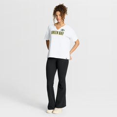NFL Green Bay Packers Women's Redzone Slub Boxy T-Shirt