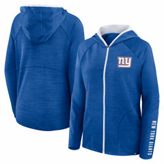 NFL New York Giants Women's Redzone End Around Pass Raglan Full-Zip Hoodie