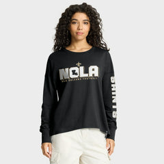 NFL New Orleans Saints Women's Hometown Legacy Long Sleeve T-Shirt
