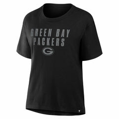 NFL Green Bay Packers Women's Blackout Kneel Down Legacy T-Shirt