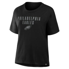 NFL Philadelphia Eagles Women's Blackout Kneel Down Legacy T-Shirt