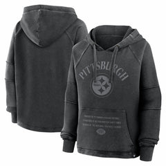 NFL Pittsburgh Steelers Women's Oversized Raglan Gridiron Hoodie