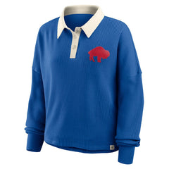 NFL Buffalo Bills Women's Oversized Hometown Premium Thermal Long Sleeve Shirt