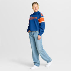NFL Denver Broncos Oversized Hometown Toss Sweep Mock Neck Pullover