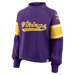 NFL Minnesota Vikings Oversized Hometown Toss Sweep Mock Neck Pullover