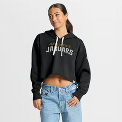 NFL Jacksonville Jaguars Women's Oversized Hometown Heritage Cropped Hoodie