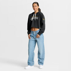 NFL Jacksonville Jaguars Women's Oversized Hometown Heritage Cropped Hoodie