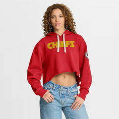 NFL Kansas City Chiefs Women's Oversized Hometown Heritage Cropped Hoodie