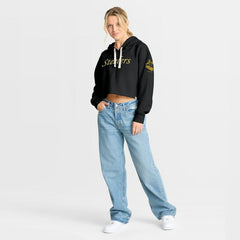 NFL Pittsburgh Steelers Women's Oversized Hometown Heritage Cropped Hoodie