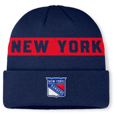 New York Rangers Fanatics Authentic Pro Rink Cuffed Knit Hat