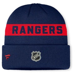 New York Rangers Fanatics Authentic Pro Rink Cuffed Knit Hat