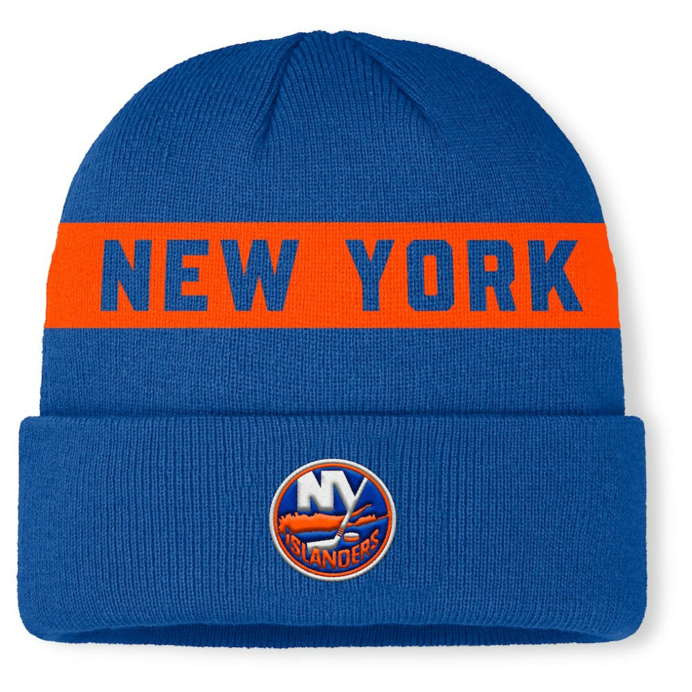 New York Islanders Fanatics Authentic Pro Rink Cuffed Knit Hat