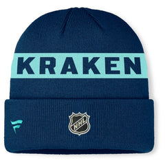 Seattle Kraken Fanatics Authentic Pro Rink Cuffed Knit Hat