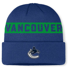 Vancouver Canucks Fanatics Authentic Pro Rink Cuffed Knit Hat