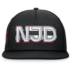 New Jersey Devils Fanatics Authentic Pro Rink Team Code Snapback Hat