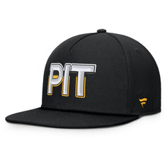 Pittsburgh Penguins Fanatics Authentic Pro Rink Team Code Snapback Hat