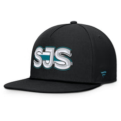 San Jose Sharks Fanatics Authentic Pro Rink Team Code Snapback Hat